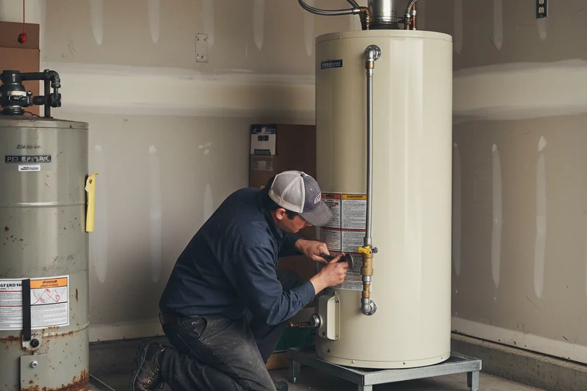 Water heater and shutoff valve replacement in Helena